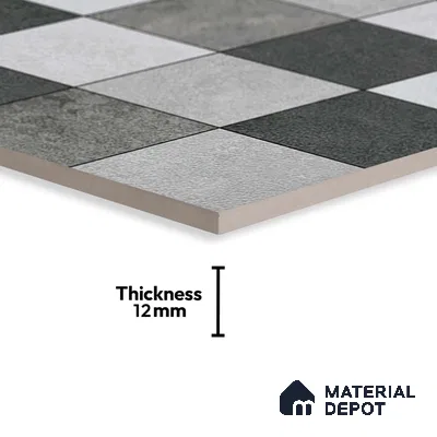 Stone Look Floor Tile TL 09405 | Matte Finish 2 ft x 2 ft Vitrified Tile - 12 mm | Suitable For Kitchen, Bathroom, Bedroom & Office