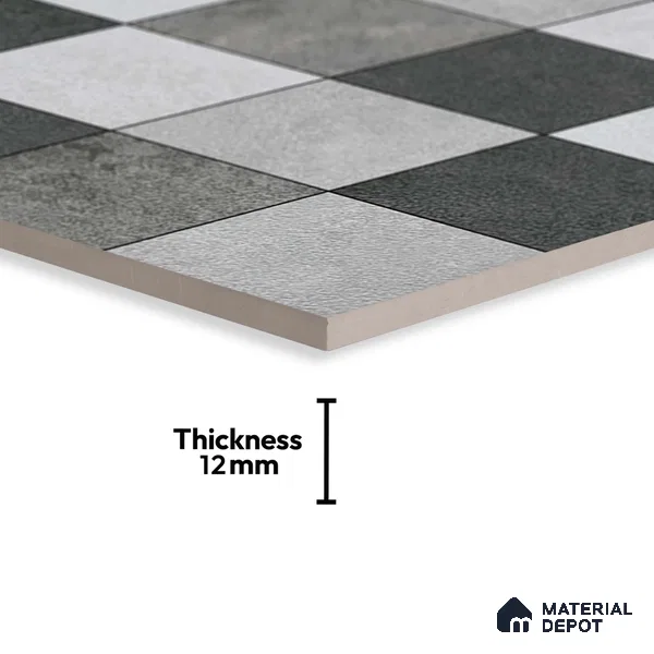 Stone Look Floor Tile TL 09405 | Matte Finish 2 ft x 2 ft Vitrified Tile - 12 mm | Suitable For Kitchen, Bathroom, Bedroom & Office