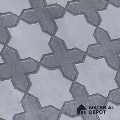 Geometric Look Floor Tile TL 09373 | Matte Finish 16 x 16 inch Vitrified Tile - 12 mm | Suitable For Kitchen, Bathroom, Bedroom & Office | Pattern Alignment May Vary | 2-3 mm Spacer is Mandatory