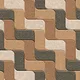 Patterned Look Floor Tile TL 09369 B | Matte Finish 16 x 16 inch Vitrified Tile - 12 mm | Suitable For Kitchen, Bathroom, Bedroom & Office| Image 1