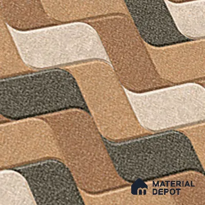 Patterned Look Floor Tile TL 09369 B | Matte Finish 16 x 16 inch Vitrified Tile - 12 mm | Suitable For Kitchen, Bathroom, Bedroom & Office | Pattern Alignment May Vary | 2-3 mm Spacer is Mandatory