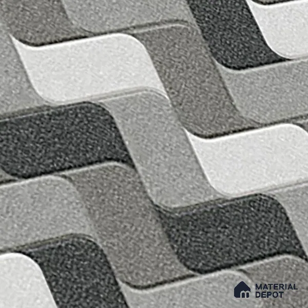 Patterned Look Floor Tile TL 09369 | Matte Finish 16 x 16 inch Vitrified Tile - 12 mm | Suitable For Kitchen, Bathroom, Bedroom & Office | Pattern Alignment May Vary | 2-3 mm Spacer is Mandatory