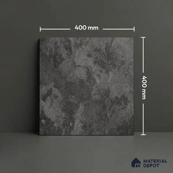 Stone Look Floor Tile TL 09385 B | Matte Finish 16 x 16 inch Vitrified Tile - 12 mm | Suitable For Kitchen, Bathroom, Bedroom & Office | Pattern Alignment May Vary | 2-3 mm Spacer is Mandatory