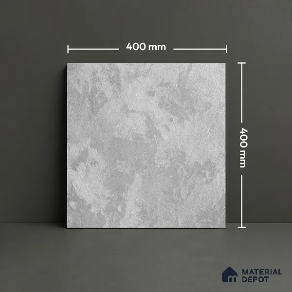 Stone Look Floor Tile TL 09385 C | Matte Finish 16 x 16 inch Vitrified Tile - 12 mm | Suitable For Kitchen, Bathroom, Bedroom & Office | Pattern Alignment May Vary | 2-3 mm Spacer is Mandatory