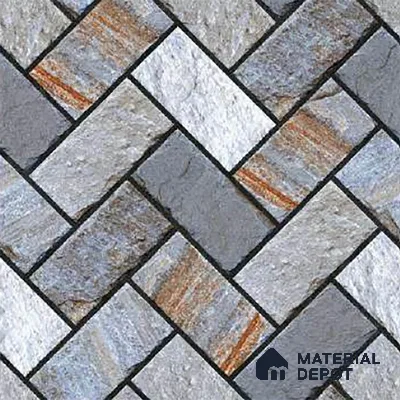 Stone Look Floor Tile TL 09382 | Matte Finish 16 x 16 inch Vitrified Tile - 12 mm | Suitable For Kitchen, Bathroom, Bedroom & Office | Pattern Alignment May Vary | 2-3 mm Spacer is Mandatory