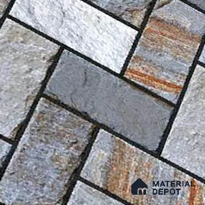 Stone Look Floor Tile TL 09382 | Matte Finish 16 x 16 inch Vitrified Tile - 12 mm | Suitable For Kitchen, Bathroom, Bedroom & Office | Pattern Alignment May Vary | 2-3 mm Spacer is Mandatory