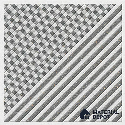 Patterned Look Floor Tile TL 09362 | Matte Finish 16 x 16 inch Vitrified Tile - 12 mm | Suitable For Kitchen, Bathroom, Bedroom & Office | Pattern Alignment May Vary | 2-3 mm Spacer is Mandatory