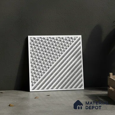 Patterned Look Floor Tile TL 09362 | Matte Finish 16 x 16 inch Vitrified Tile - 12 mm | Suitable For Kitchen, Bathroom, Bedroom & Office | Pattern Alignment May Vary | 2-3 mm Spacer is Mandatory