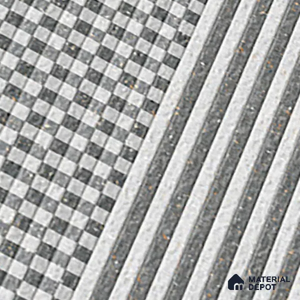 Patterned Look Floor Tile TL 09362 | Matte Finish 16 x 16 inch Vitrified Tile - 12 mm | Suitable For Kitchen, Bathroom, Bedroom & Office | Pattern Alignment May Vary | 2-3 mm Spacer is Mandatory
