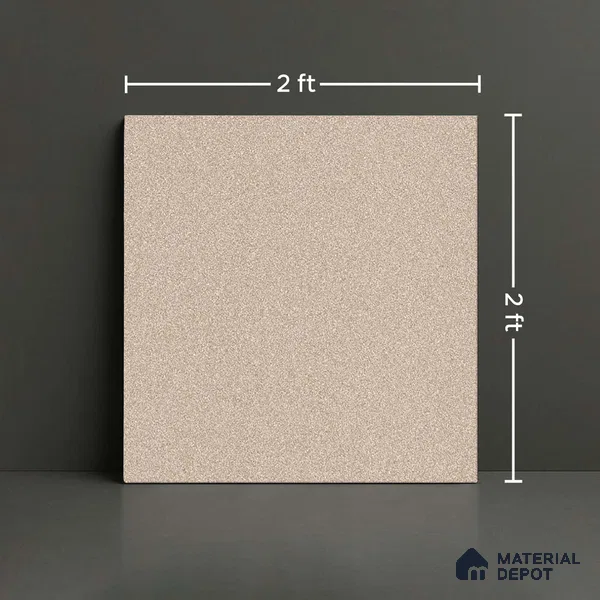 Stone Floor Tile TL 09407 B Sandstone Copper 2 ft x 2 ft Matte Finish Anti Skid Vitrified Tile - 12 mm  | Suitable for Balcony, Terrace & Coutyard