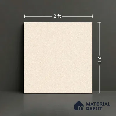 Stone Floor Tile TL 09407 C Sandstone Crema 2 ft x 2 ft Matte Finish Anti Skid Vitrified Tile - 12 mm  | Suitable for Balcony, Terrace & Coutyard