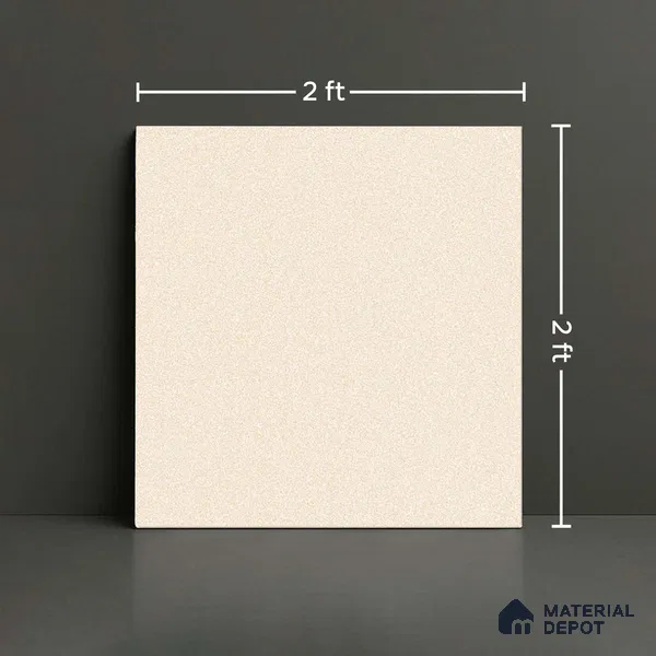 Stone Floor Tile TL 09407 C Sandstone Crema 2 ft x 2 ft Matte Finish Anti Skid Vitrified Tile - 12 mm  | Suitable for Balcony, Terrace & Coutyard