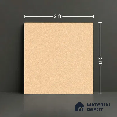Stone Floor Tile TL 09407 Sandstone Bronze 2 ft x 2 ft Matte Finish Anti Skid Vitrified Tile - 12 mm  | Suitable for Balcony, Terrace & Coutyard