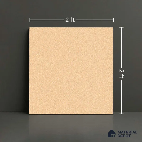 Stone Floor Tile TL 09407 Sandstone Bronze 2 ft x 2 ft Matte Finish Anti Skid Vitrified Tile - 12 mm | Suitable for Balcony, Terrace & Coutyard