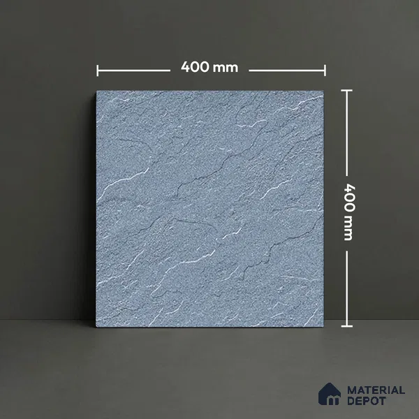 Stone Look Floor Tile TL 09367 B | Matte Finish 16 x 16 inch Vitrified Tile - 12 mm | Suitable For Kitchen, Bathroom, Bedroom & Office | Pattern Alignment May Vary | 2-3 mm Spacer is Mandatory