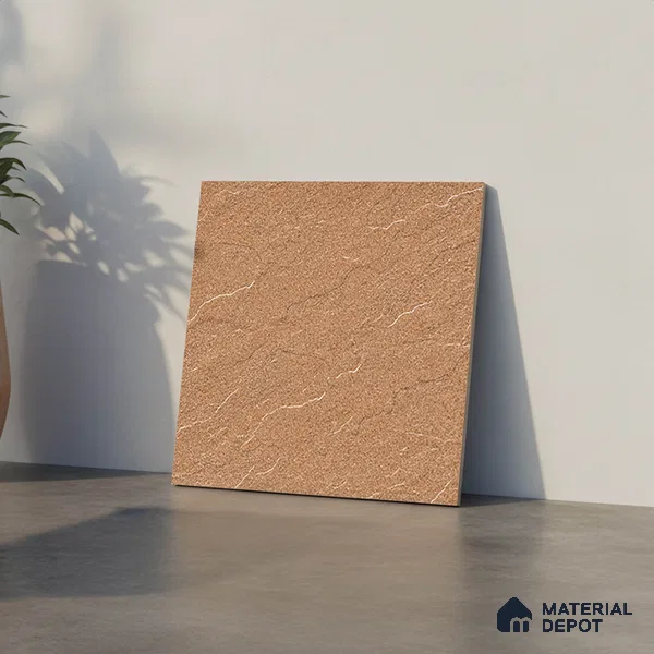 Stone Look Floor Tile TL 09367 C | Matte Finish 16 x 16 inch Vitrified Tile - 12 mm | Suitable For Kitchen, Bathroom, Bedroom & Office | Pattern Alignment May Vary | 2-3 mm Spacer is Mandatory