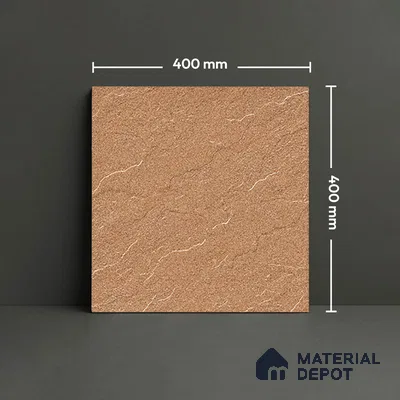 Stone Look Floor Tile TL 09367 C | Matte Finish 16 x 16 inch Vitrified Tile - 12 mm | Suitable For Kitchen, Bathroom, Bedroom & Office | Pattern Alignment May Vary | 2-3 mm Spacer is Mandatory