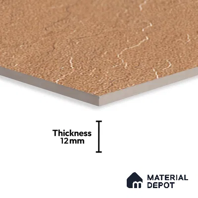 Stone Look Floor Tile TL 09367 C | Matte Finish 16 x 16 inch Vitrified Tile - 12 mm | Suitable For Kitchen, Bathroom, Bedroom & Office | Pattern Alignment May Vary | 2-3 mm Spacer is Mandatory