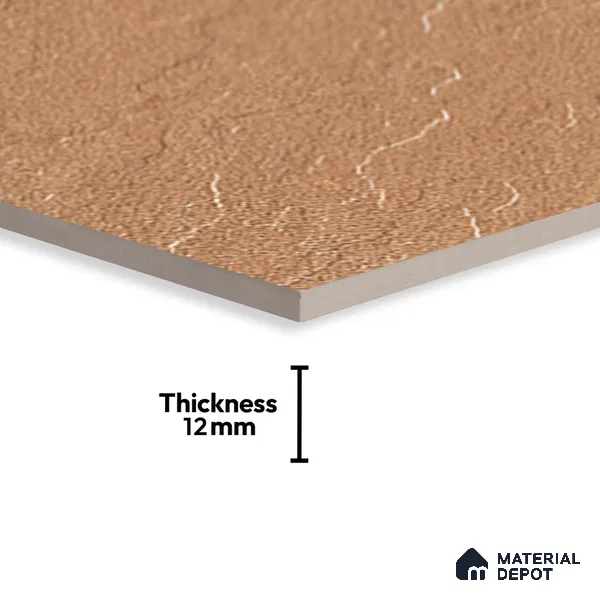 Stone Look Floor Tile TL 09367 C | Matte Finish 16 x 16 inch Vitrified Tile - 12 mm | Suitable For Kitchen, Bathroom, Bedroom & Office | Pattern Alignment May Vary | 2-3 mm Spacer is Mandatory