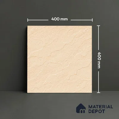 Stone Look Floor Tile TL 09367 D | Matte Finish 16 x 16 inch Vitrified Tile - 12 mm | Suitable For Kitchen, Bathroom, Bedroom & Office | Pattern Alignment May Vary | 2-3 mm Spacer is Mandatory