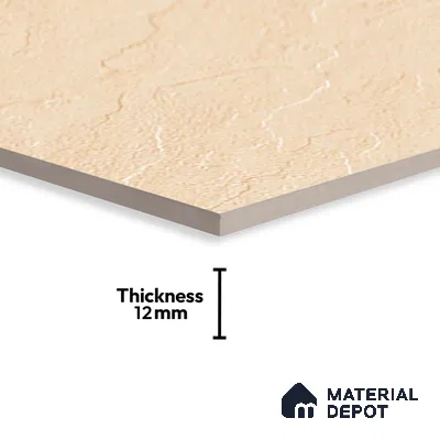 Stone Look Floor Tile TL 09367 D | Matte Finish 16 x 16 inch Vitrified Tile - 12 mm | Suitable For Kitchen, Bathroom, Bedroom & Office | Pattern Alignment May Vary | 2-3 mm Spacer is Mandatory