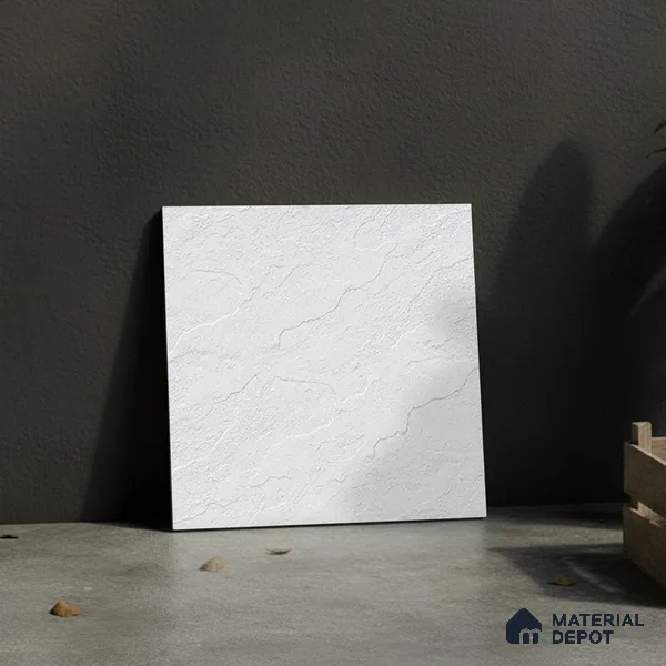 Stone Look Floor Tile TL 09367 F | Matte Finish 16 x 16 inch Vitrified Tile - 12 mm | Suitable For Kitchen, Bathroom, Bedroom & Office | Pattern Alignment May Vary | 2-3 mm Spacer is Mandatory