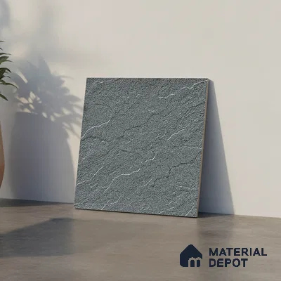 Stone Look Floor Tile TL 09367 | Matte Finish 16 x 16 inch Vitrified Tile - 12 mm | Suitable For Kitchen, Bathroom, Bedroom & Office | Pattern Alignment May Vary | 2-3 mm Spacer is Mandatory