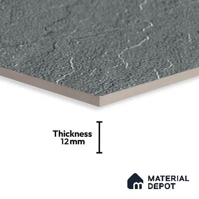 Stone Look Floor Tile TL 09367 | Matte Finish 16 x 16 inch Vitrified Tile - 12 mm | Suitable For Kitchen, Bathroom, Bedroom & Office | Pattern Alignment May Vary | 2-3 mm Spacer is Mandatory