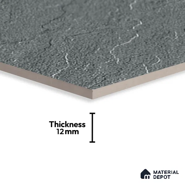 Stone Look Floor Tile TL 09367 | Matte Finish 16 x 16 inch Vitrified Tile - 12 mm | Suitable For Kitchen, Bathroom, Bedroom & Office | Pattern Alignment May Vary | 2-3 mm Spacer is Mandatory
