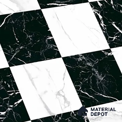 Marble Look Floor Tile TL 09398 | Matte Finish 2 ft x 2 ft Vitrified Tile - 12 mm | Suitable For Kitchen, Bathroom, Bedroom & Office