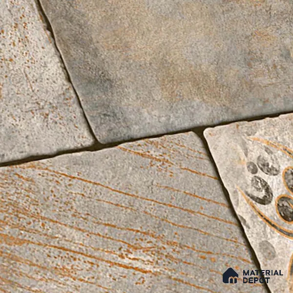 Stone Floor Tile TL 09400 B Canyon Oak 2 ft x 2 ft Matte Finish Anti Skid Vitrified Tile - 12 mm | Suitable for Balcony, Terrace & Coutyard