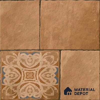 Stone Floor Tile TL 09400 C Lunar Stone 2 ft x 2 ft Matte Finish Anti Skid Vitrified Tile - 12 mm | Suitable for Balcony, Terrace & Coutyard