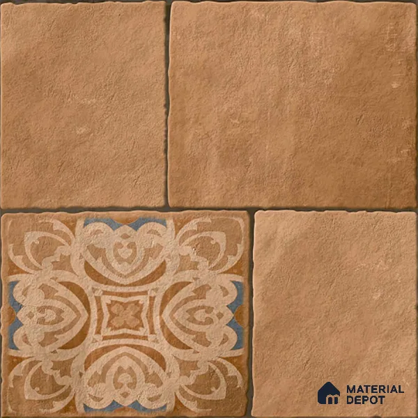 Stone Floor Tile TL 09400 C Lunar Stone 2 ft x 2 ft Matte Finish Anti Skid Vitrified Tile - 12 mm | Suitable for Balcony, Terrace & Coutyard
