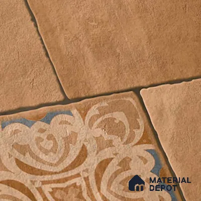 Stone Floor Tile TL 09400 C Lunar Stone 2 ft x 2 ft Matte Finish Anti Skid Vitrified Tile - 12 mm | Suitable for Balcony, Terrace & Coutyard