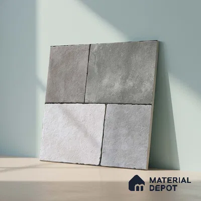 Stone Floor Tile TL 09400 Sand Whisper 2 ft x 2 ft Matte Finish Anti Skid Vitrified Tile - 12 mm | Suitable for Balcony, Terrace & Coutyard