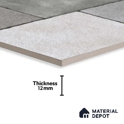 Stone Floor Tile TL 09400 Sand Whisper 2 ft x 2 ft Matte Finish Anti Skid Vitrified Tile - 12 mm | Suitable for Balcony, Terrace & Coutyard