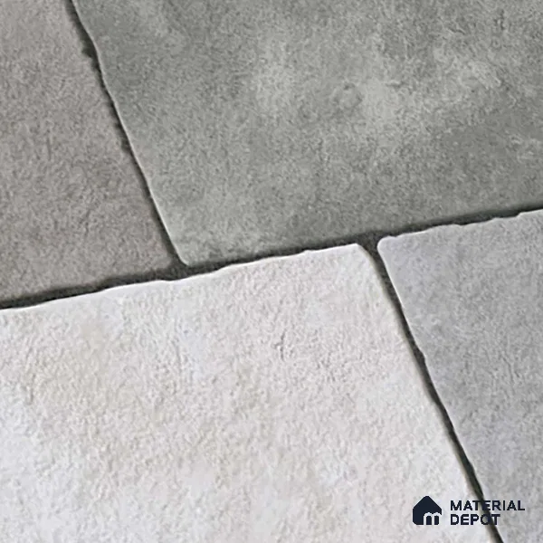 Stone Floor Tile TL 09400 Sand Whisper 2 ft x 2 ft Matte Finish Anti Skid Vitrified Tile - 12 mm | Suitable for Balcony, Terrace & Coutyard