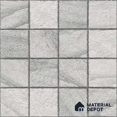 Stone Floor Tile TL 09401 B Frost Stone 2 ft x 2 ft Matte Finish Anti Skid Vitrified Tile - 12 mm | Suitable for Balcony, Terrace & Coutyard