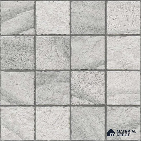 Stone Floor Tile TL 09401 B Frost Stone 2 ft x 2 ft Matte Finish Anti Skid Vitrified Tile - 12 mm | Suitable for Balcony, Terrace & Coutyard