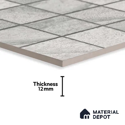 Stone Floor Tile TL 09401 B Frost Stone 2 ft x 2 ft Matte Finish Anti Skid Vitrified Tile - 12 mm | Suitable for Balcony, Terrace & Coutyard