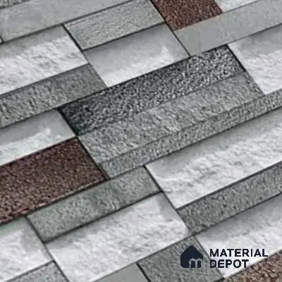 Stacked Stone Look Wall Tile TL 09505 | Matte Finish 18 x 12 inch Ceramic Tile - 7 mm | Suitable For Kitchen, Bathroom, Bedroom & Office