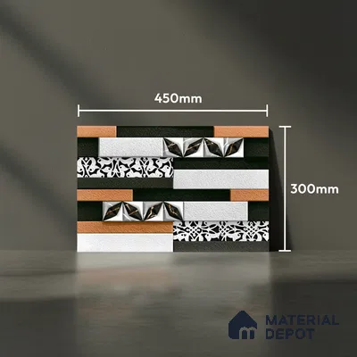 Stone Look Wall Tile TL 09494 | Matte Finish 18 x 12 inch Ceramic Tile - 7 mm | Suitable For Kitchen, Bathroom, Bedroom & Office