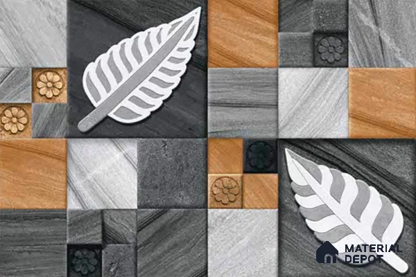 Stacked Stone Look Wall Tile TL 09500 | Matte Finish 18 x 12 inch Ceramic Tile - 7 mm | Suitable For Kitchen, Bathroom, Bedroom & Office