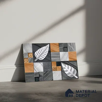 Stacked Stone Look Wall Tile TL 09500 | Matte Finish 18 x 12 inch Ceramic Tile - 7 mm | Suitable For Kitchen, Bathroom, Bedroom & Office