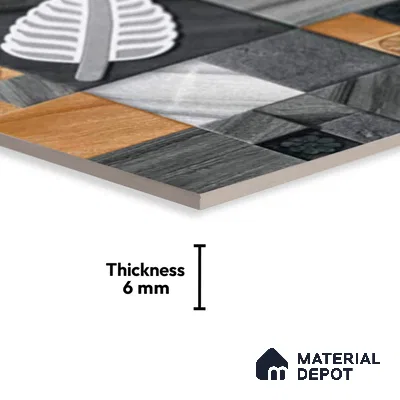 Stacked Stone Look Wall Tile TL 09500 | Matte Finish 18 x 12 inch Ceramic Tile - 7 mm | Suitable For Kitchen, Bathroom, Bedroom & Office