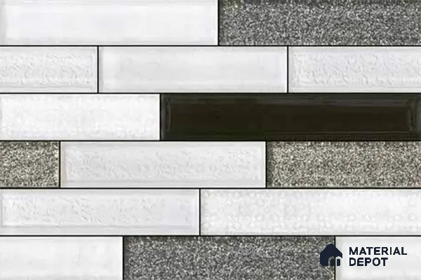 Stacked Stone Look Wall Tile TL 09503 | Matte Finish 18 x 12 inch Ceramic Tile - 7 mm | Suitable For Kitchen, Bathroom, Bedroom & Office