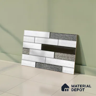 Stacked Stone Look Wall Tile TL 09503 | Matte Finish 18 x 12 inch Ceramic Tile - 7 mm | Suitable For Kitchen, Bathroom, Bedroom & Office