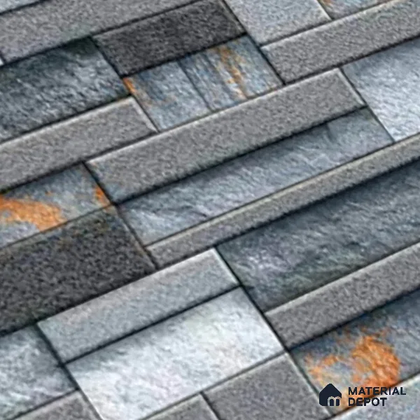 Stacked Stone Look Wall Tile TL 09502 | Matte Finish 18 x 12 inch Ceramic Tile - 7 mm | Suitable For Kitchen, Bathroom, Bedroom & Office
