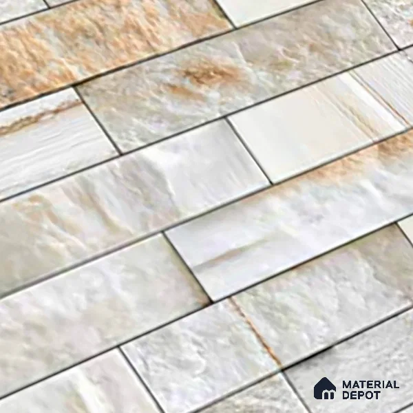 Stacked Stone Look Wall Tile TL 09496 | Matte Finish 18 x 12 inch Ceramic Tile - 7 mm | Suitable For Kitchen, Bathroom, Bedroom & Office
