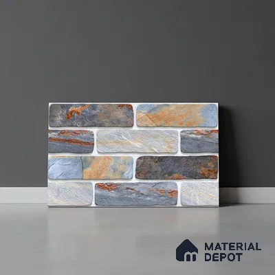Stone Look Wall Tile TL 09495 | Matte Finish 18 x 12 inch Ceramic Tile - 7 mm | Suitable For Kitchen, Bathroom, Bedroom & Office